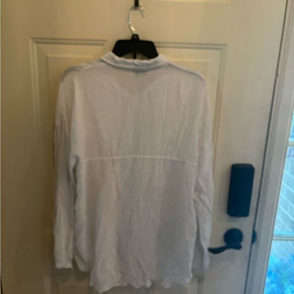 Acoa White Linen Button Down Shirt - Picture 4 of 4